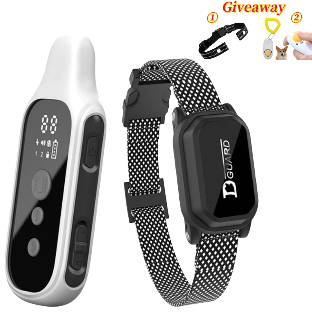 800m Waterproof Rechargeable Digital Dog Training Collar with Remote Control and LCD Display for All Sizes