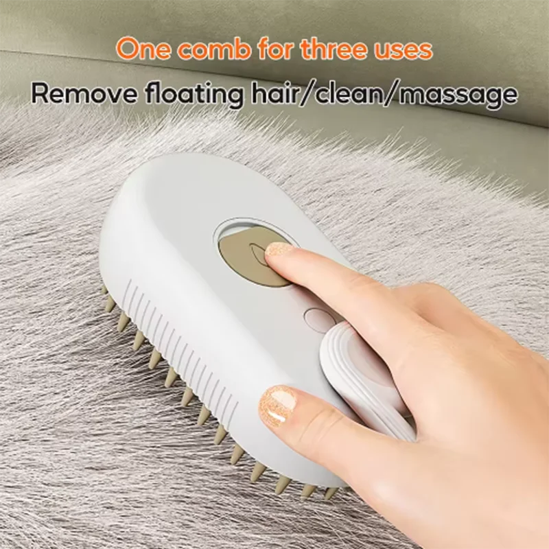 Pet Comb Cat Dog Pet Spray Massage Comb Cleaning Hair Removing Comb Dog Comb Spray Anti-Skies Comb Pet Bath Brush