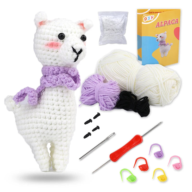 KRABALL Crochet Animal Kit for Beginners with Video Tutorial