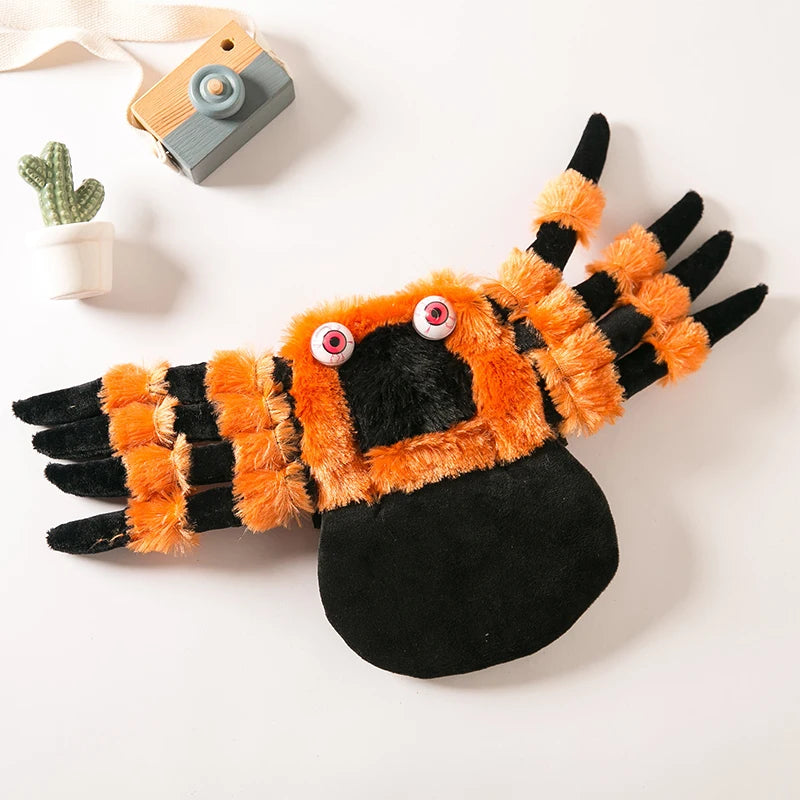 Halloween Cute Pet Clothes Red Eyed Spider Chest Back Transformation Costume Role Playing Cat Dog Halloween Party Pet Supplies