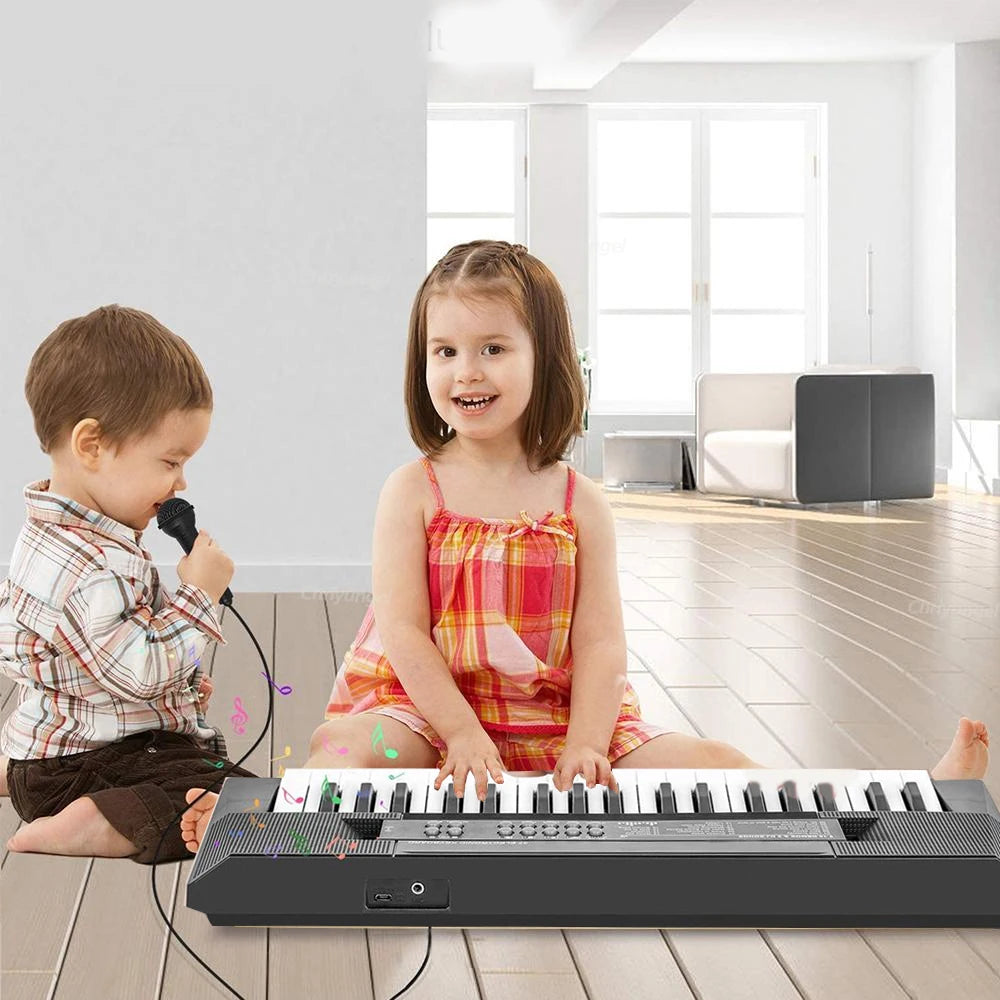 37 Keys Kids Electronic Piano Keyboard with Microphone Educational Musical Instrument for Boys and Girls