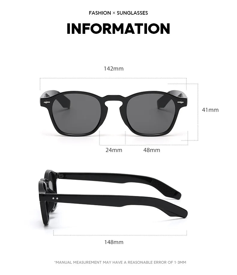 Vintage Retro Style Men Women Sunglasses Square Shape Anti-glare Fashion Sun Glasses
