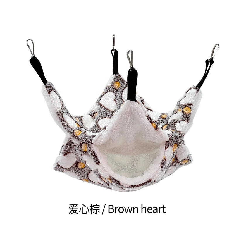 Hamster Hammock Rodent Hamster Bed Rats Accessories for Rat Hammock for Rats Hammock for Rodents Guinea Pig House CXW04