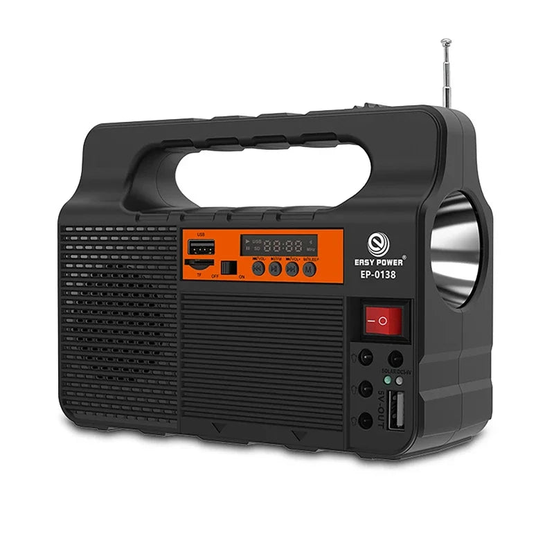 Solar Portable Lighting Solar Power Panel Generator Kit with 3 LED Bulbs for Camping and Hiking