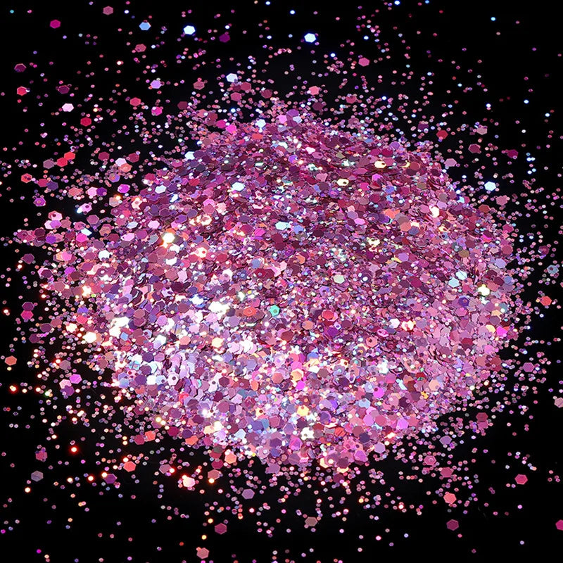 10g Holographic Hexagon Chunky Glitter for Epoxy Resin Art