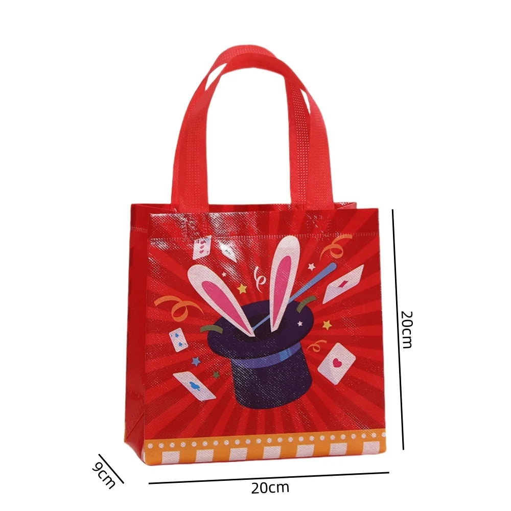 Circus Carnival Non Woven Gift Bags for Kids Birthday