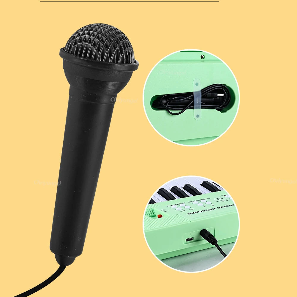 37 Keys Kids Electronic Piano Keyboard with Microphone Educational Musical Instrument for Boys and Girls