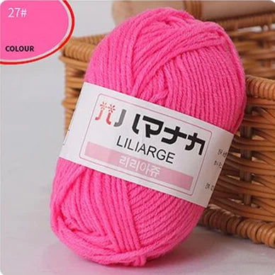 DIY Baby Milk Soft Cotton Knitting Yarn for Sweaters