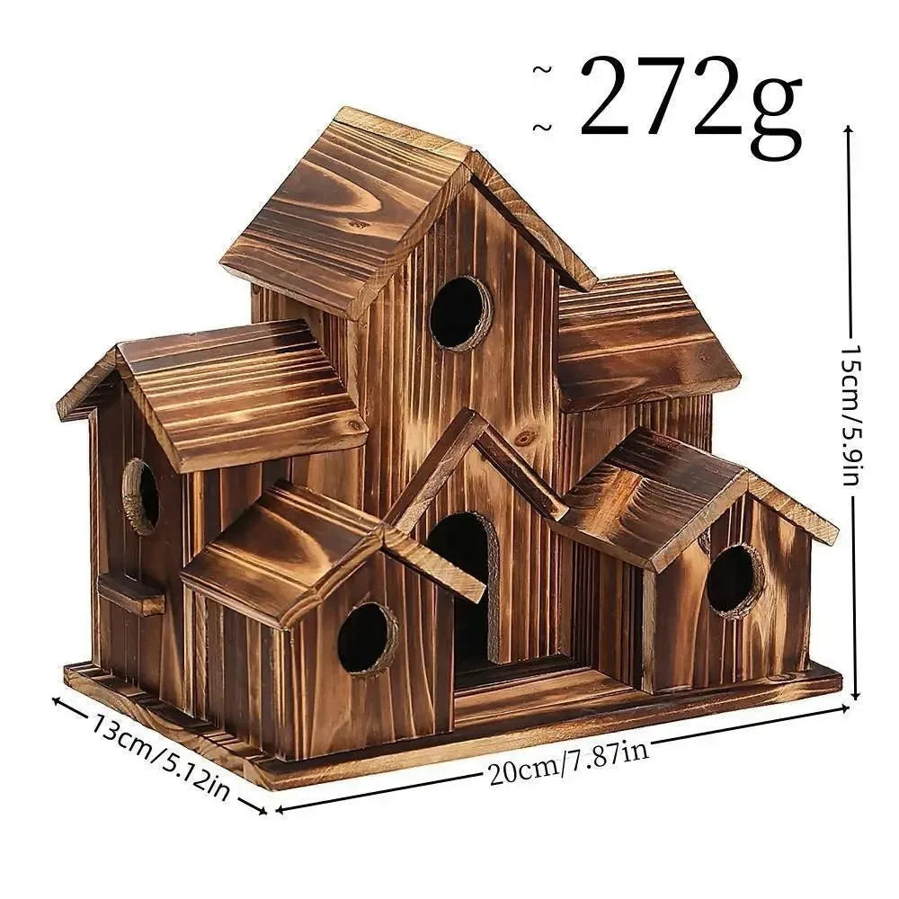 Large Parrot Cage Solid Wood Bird House Villa with Nest Outdoor Weatherproof Aviary Handcrafted Birdcage for Sale Fast Delivery