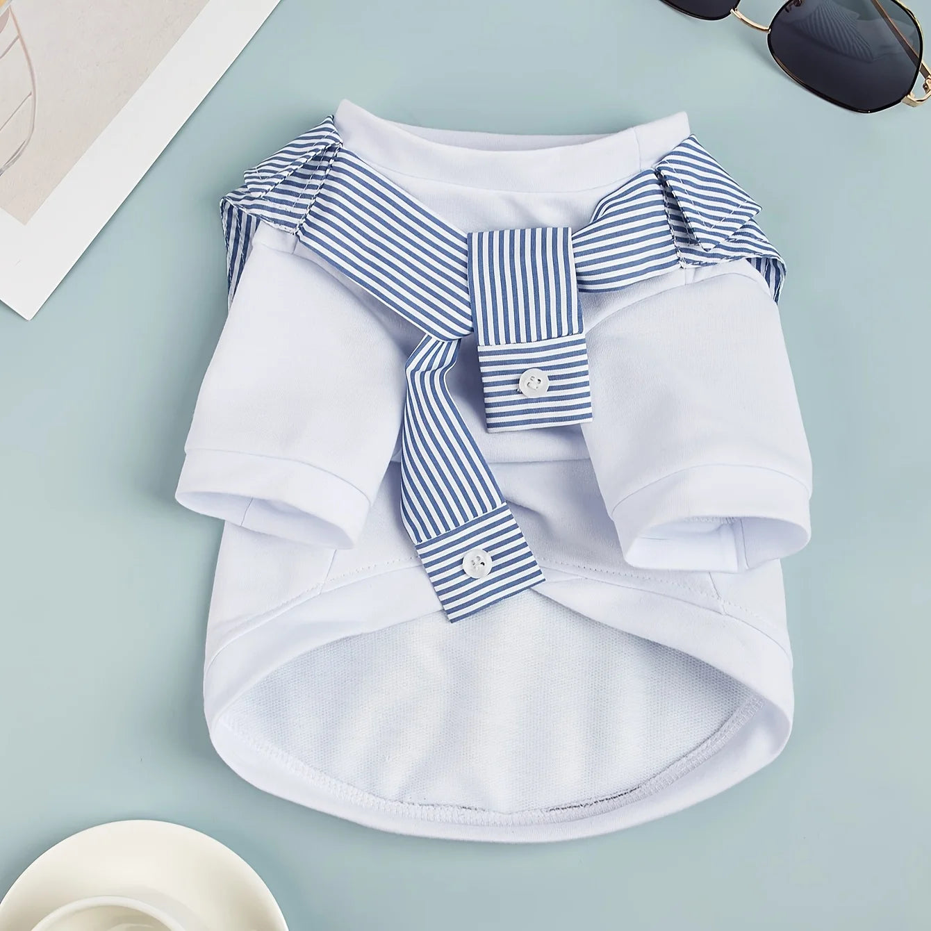 Summer Dog Clothes Casual Versatile Dog T-shirt Suitable for Small Medium Dogs Chihuahua French Bulldog Pet Shirt