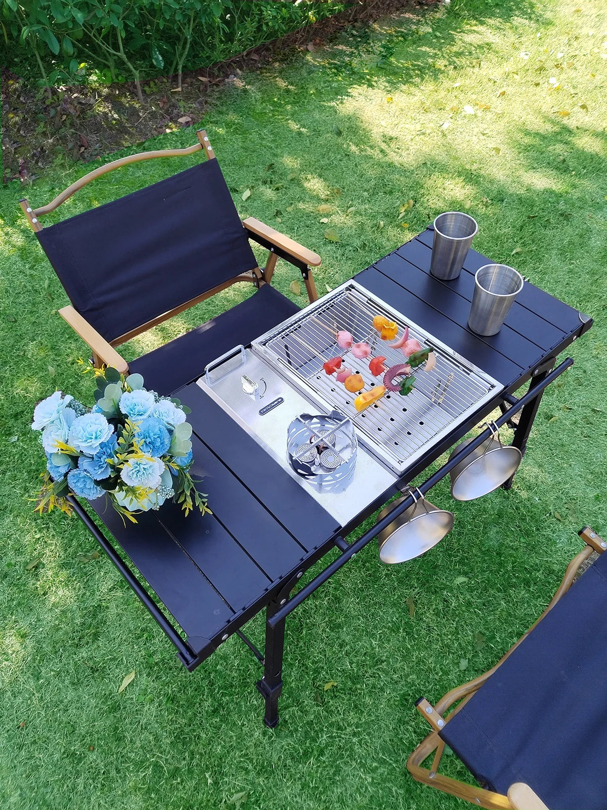 Lohascamping Camping Table IGT Folding Adjustable BBQ Table