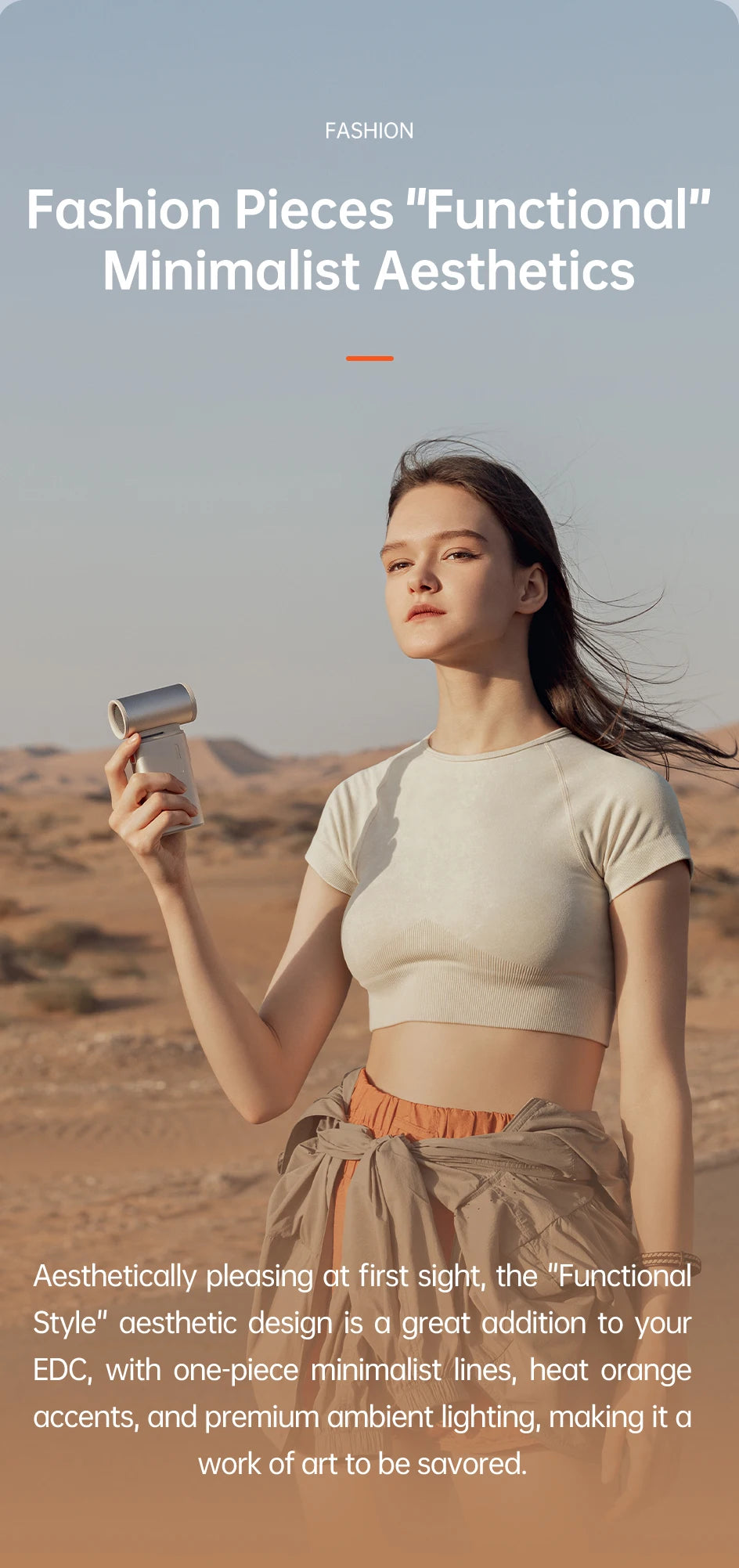 Turbo Handheld Fan – 100-Speed, 9000mAh Battery, LED Display for Outdoor Cooling