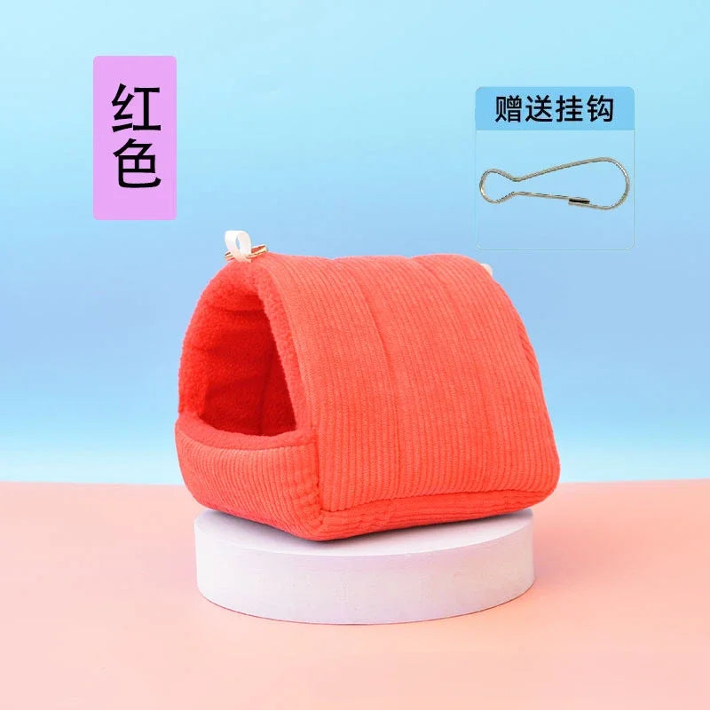 Bird Cage Parrot Cotton Nest Mini House Pet Parrot Nest Budgie Warm Winter Hammock Cage Hut Tent Bed Hanging Cave Pet Products