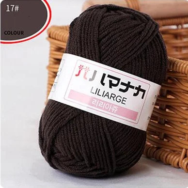 DIY Baby Milk Soft Cotton Knitting Yarn for Sweaters