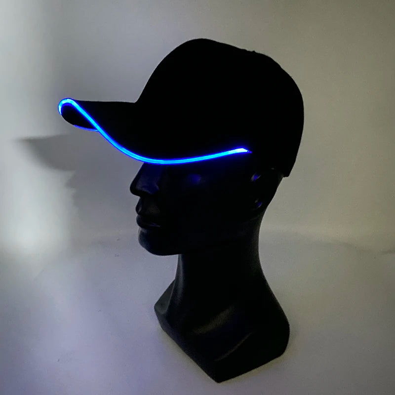 Adjustable LED Light Up Baseball Cap for Night Parties