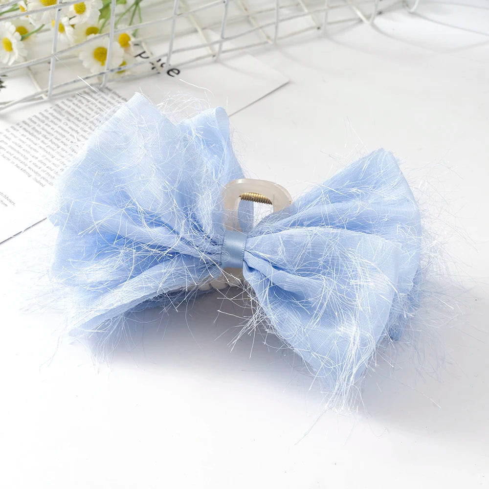 Bow Hair Claws Clip Large Shark Claw Hair Clips for Women