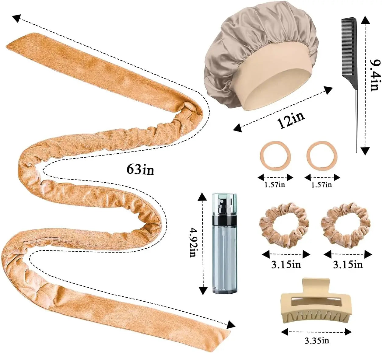 Heatless Curls No Heat Curlers Overnight Headband for Women