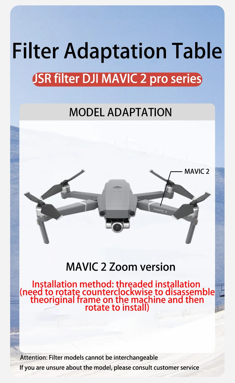 DJI Mavic2 Filter MAVIC ZOOM UVND Dimming Polarizer Accessories