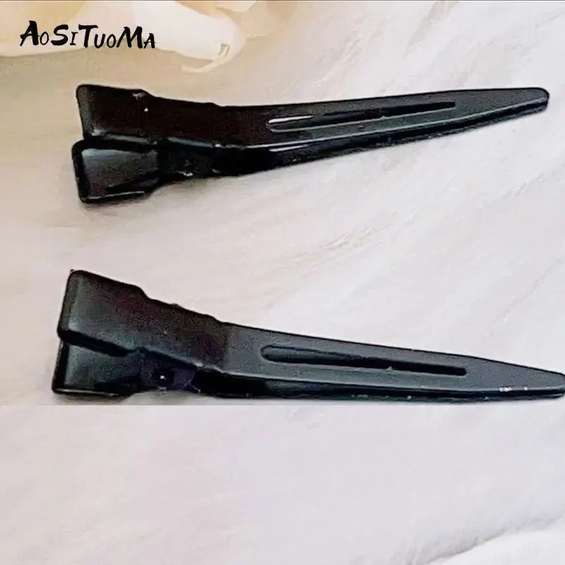10PCS Black Duckbill Hair Clips Nonslip Alligator Styling Tools