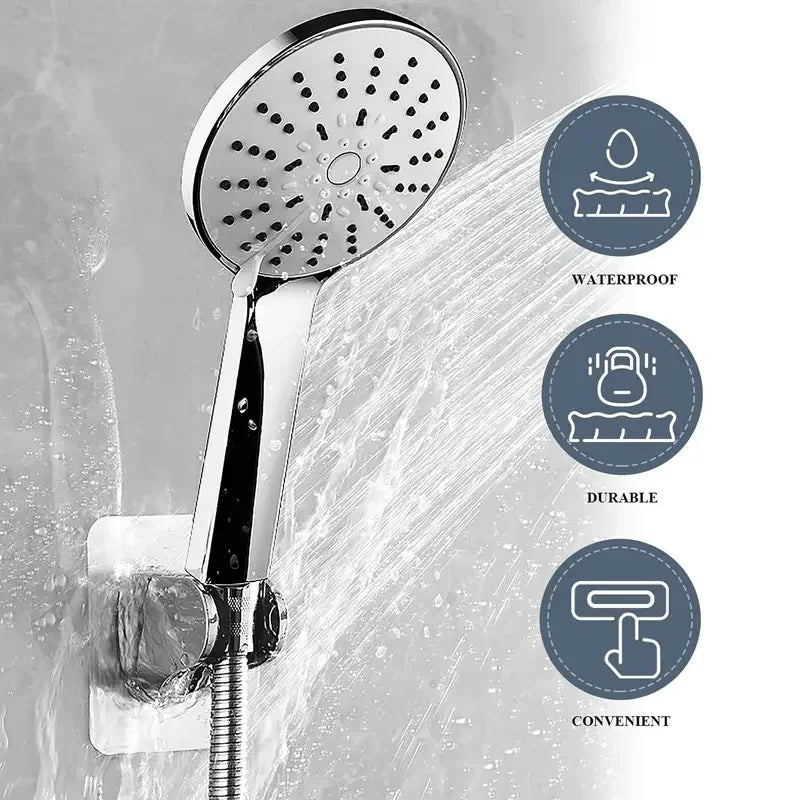 1Pcs Universal Showerhead Holder Wall Mounted Punch Free Adjustable Bathroom Accessory