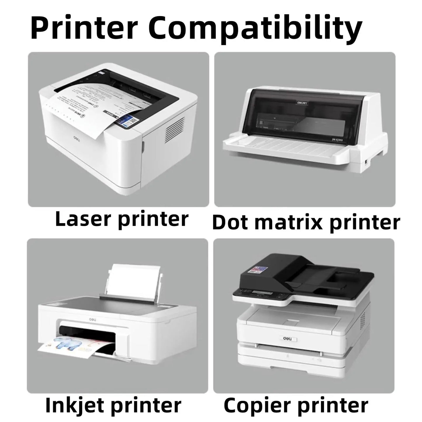 A4 Matte White Self-Adhesive Label Sheets for Inkjet and Laser Printers Easy Peeling Printable Stickers 200 Count