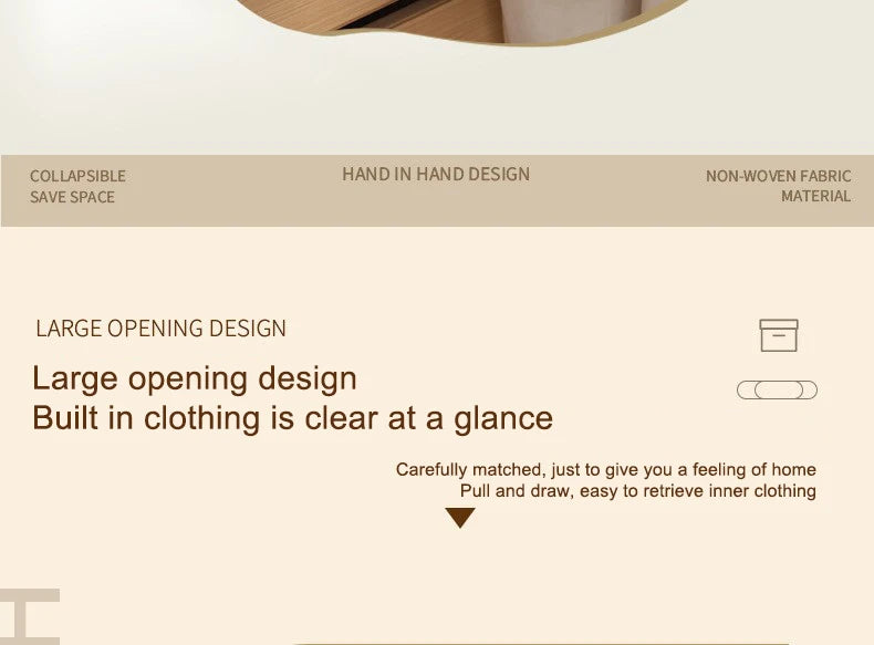 1pc Foldable Clothes and Miscellaneous Storage Box with Steel Frame