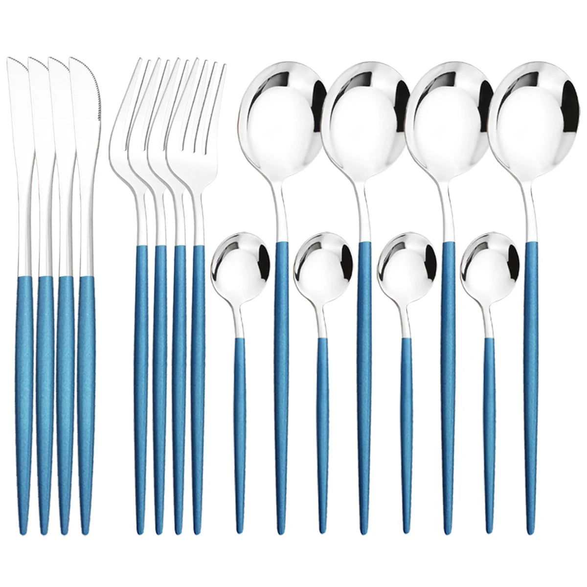 16 Piece Black and Gold Stainless Steel Cutlery Set Elegant Dinnerware Flatware for Home and Special Occasions