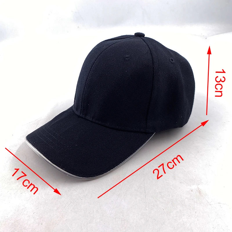 Adjustable LED Light Up Baseball Cap for Night Parties