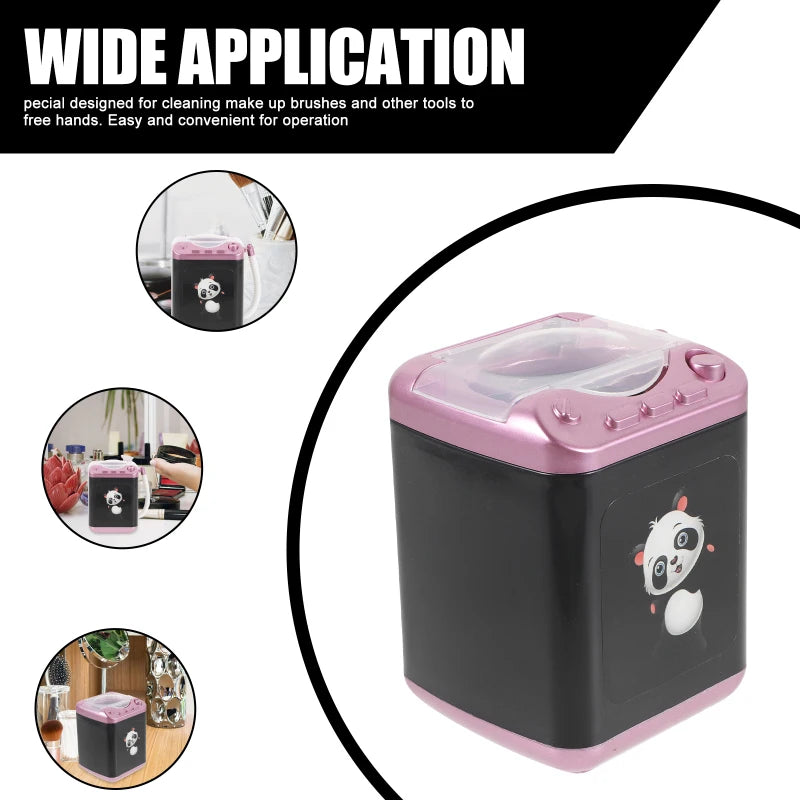 Mini Power Washer Makeup Brush Cleaning Machine for Easy Sponge Cleaning