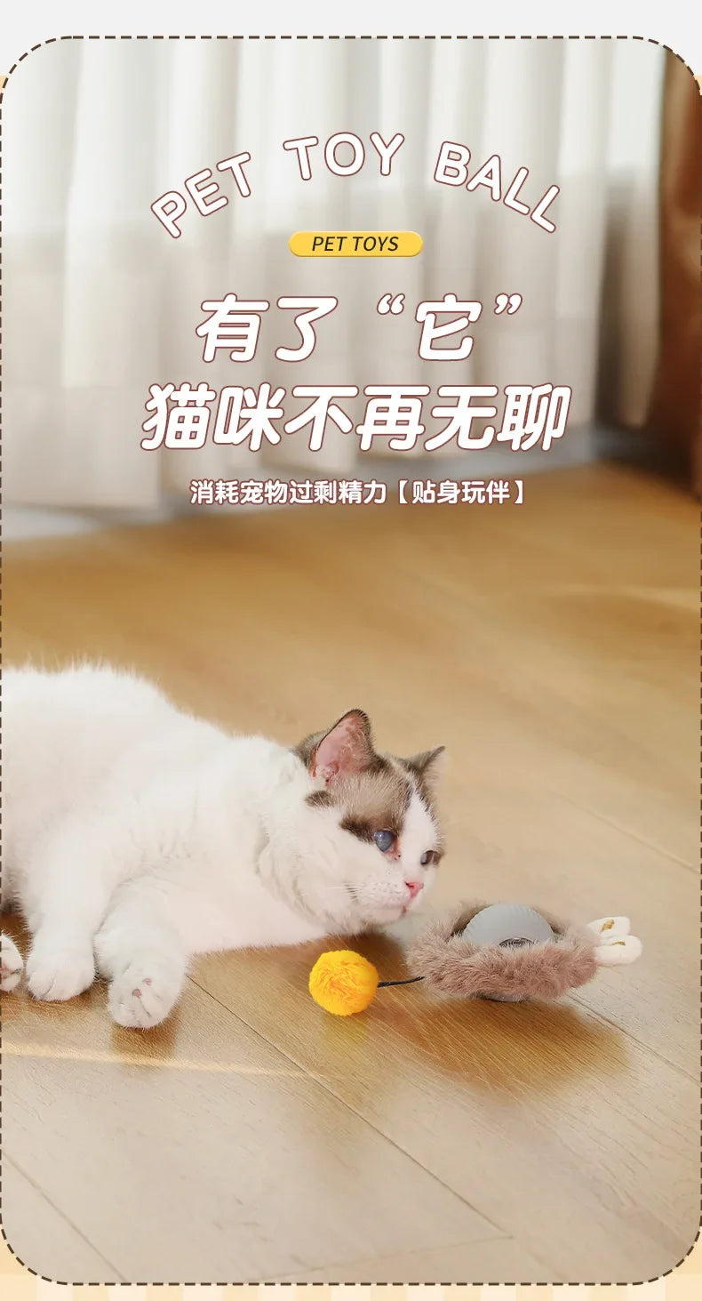 Cat Toys Interactive Ball Electronic Automatic Rolling Magic Ball