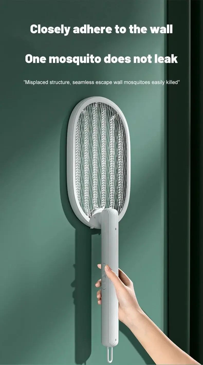 1 lámpara nueva para matar mosquitos, recargable por USB, eléctrica, plegable, matamoscas, 3000 V