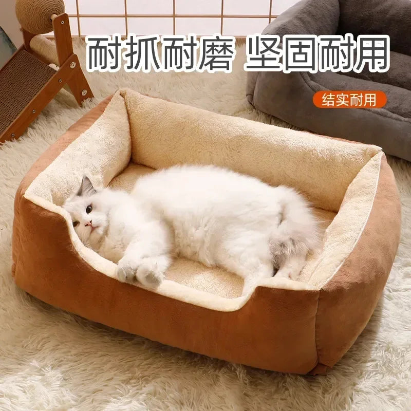 Cozy Bed for Cats and Kittens Plush Pet Supplies Accessories