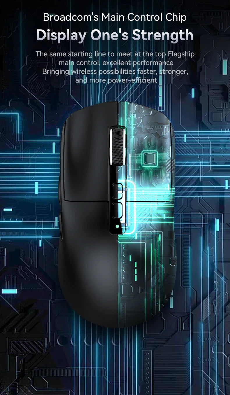 Attack Shark X6 PAW3395 Bluetooth Mouse with RGB Base