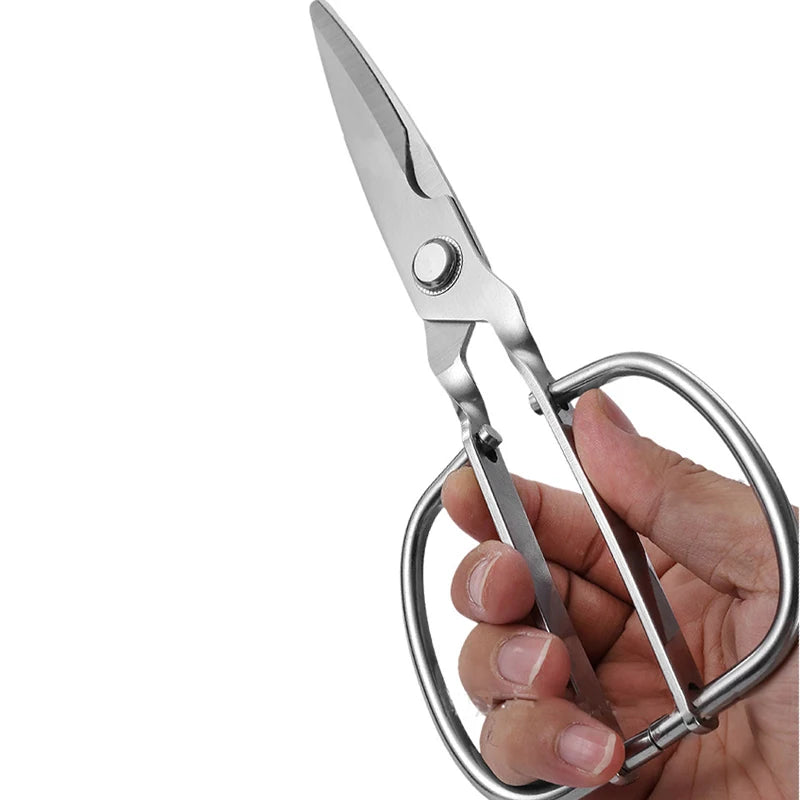 High Quality All Steel Kitchen Scissors with Detachable Stainless Steel Blades Multi Purpose Barbecue and Food Cutting Shears