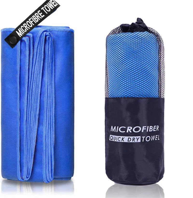 Quick-Dry Sports Towels β 40x80 / 80x160cm Lightweight Microfiber Towels for Gym, Beach, Swimming & Camping