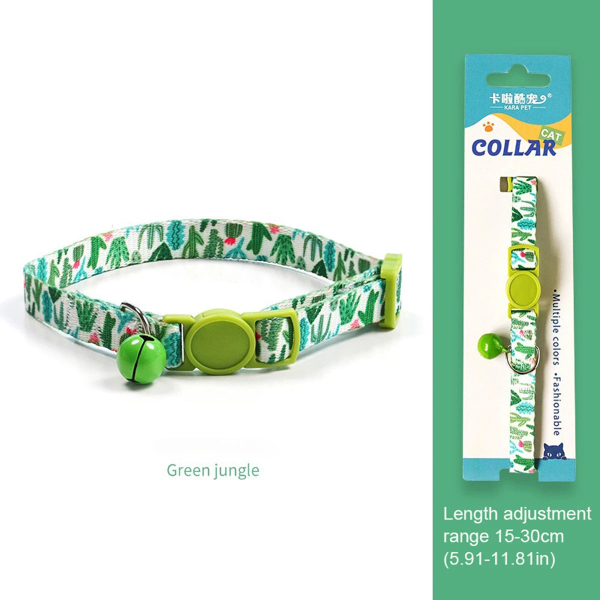 Cute Cat Weaving Necklace with Small Bell Design Anti-Suffocation Cat Collar Adjustable 15-30cm Comfortable Soft nylon material