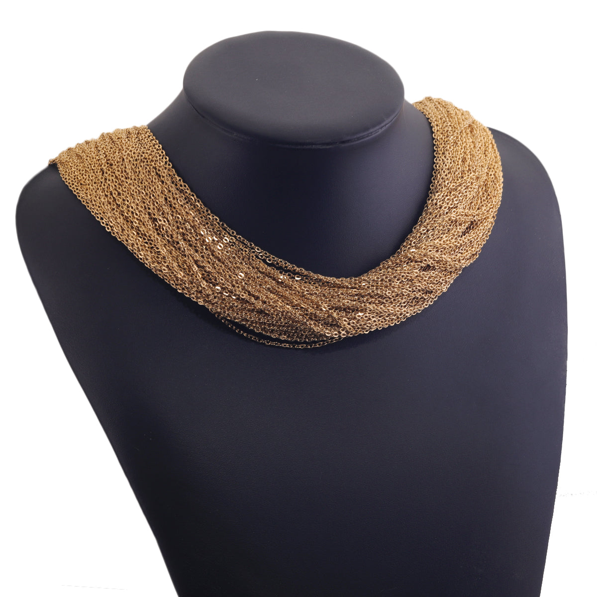 100 Pieces Stainless Steel 18K Gold Plated Link Cable Chain with Lobster Clasp for DIY Jewelry Adjustable Necklace Supplies