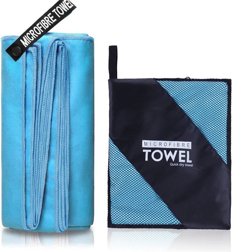 Quick-Dry Sports Towels β 40x80 / 80x160cm Lightweight Microfiber Towels for Gym, Beach, Swimming & Camping