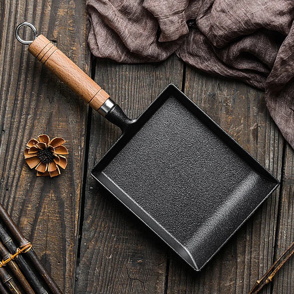 Cast Iron Non-stick Japanese Omelette Pan for Tamagoyaki