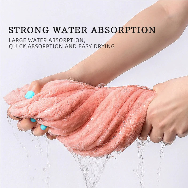 Microfiber Hair Towel Wrap for Women, Quick-Dry Hair Turban