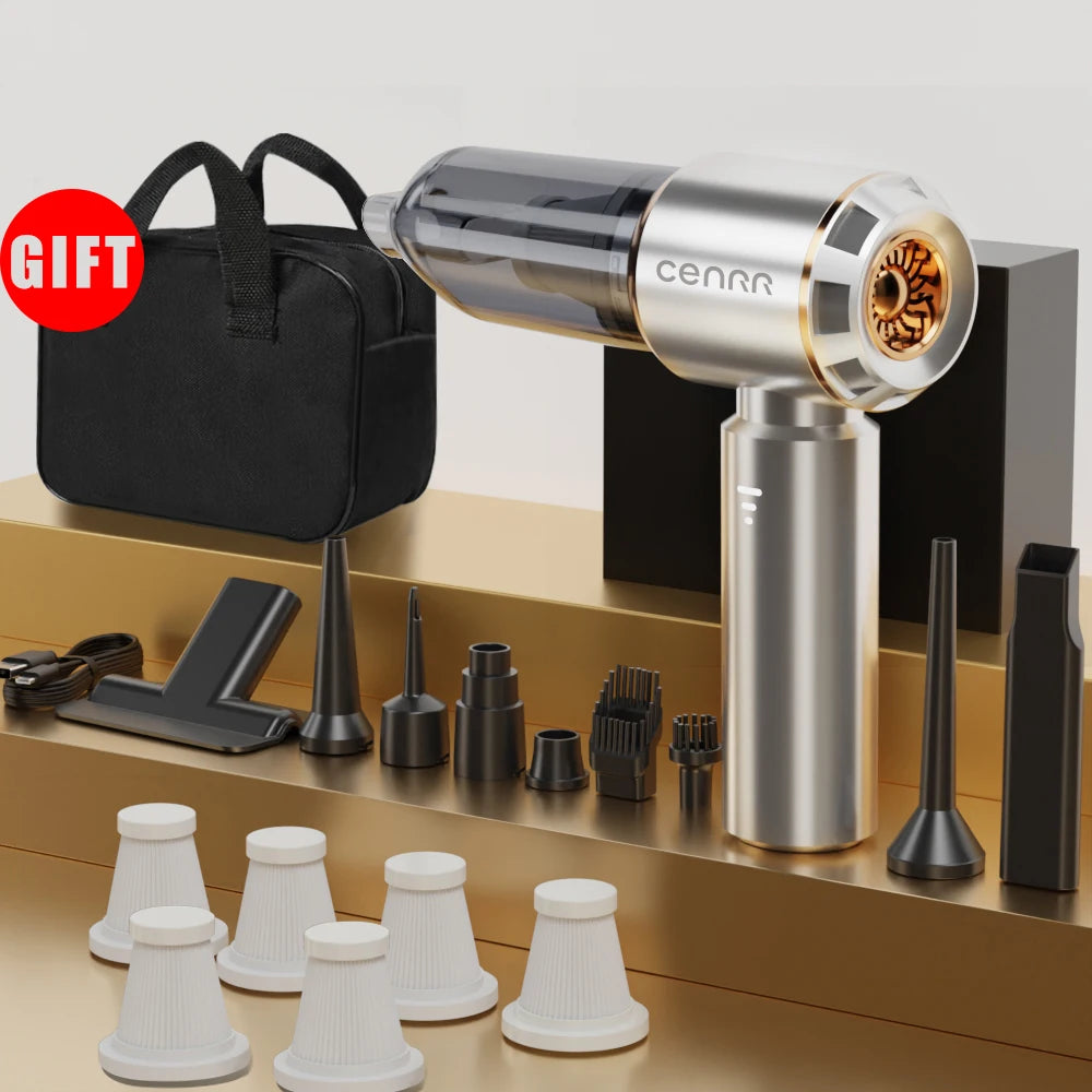 CENRR 360000PA Car Vacuum Cleaner Strong Suction Cordless