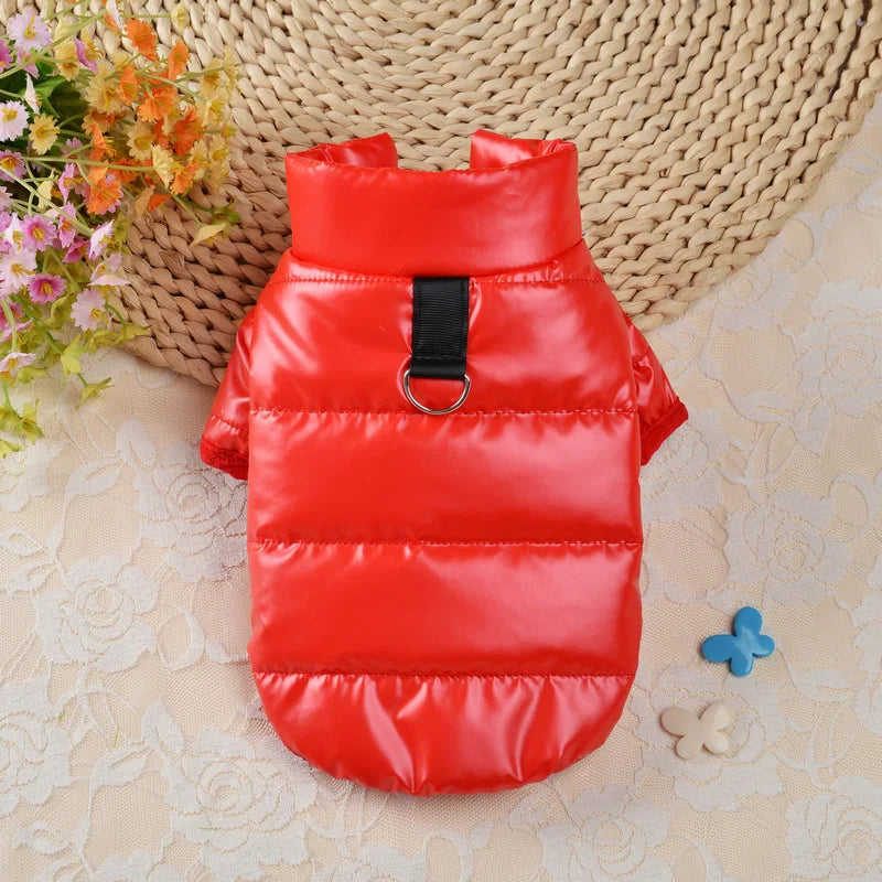 Waterproof Jacket for Small Dog Clothes for York Coat for Little Dog Hoodie for Chihuahua, Pet Products Dog Leash Winter