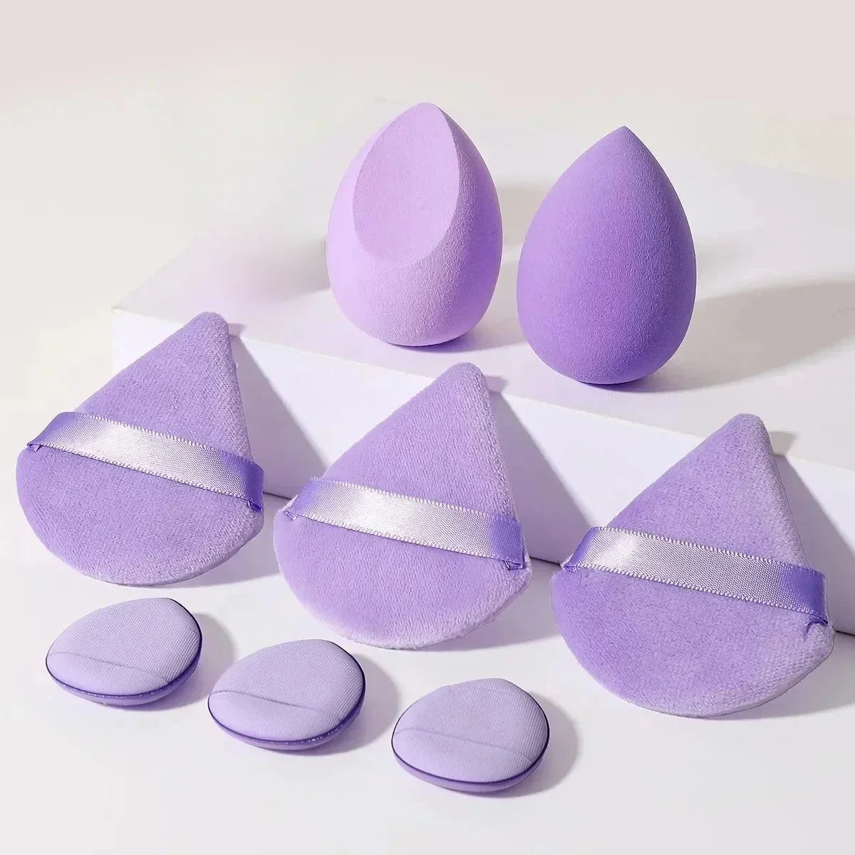 12Pcs Makeup Sponge Blender Set with Headband and Wristband