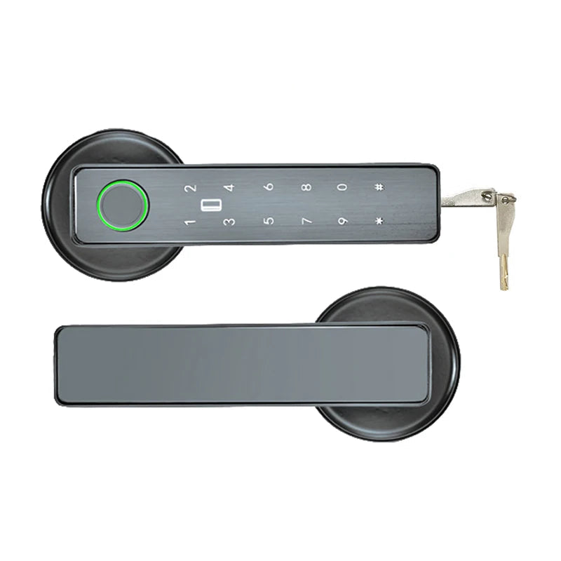 Tuya SmartLife WiFi Remote Control Smart Fingerprint Password RFID Card Lock for Indoor Wooden and Metal Doors