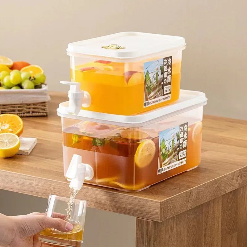 5L Cold Water Bucket with Faucet Summer Drink Dispenser