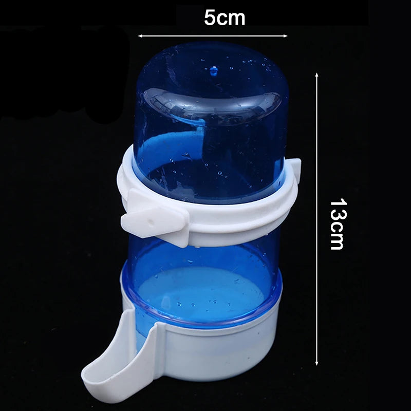 1X High Quality 1Pc Bird Feeder Plastic Food Water Feeding Automatic Drinker Parrot Pet Dispenser Drinking Cup Bowls Parrot Cage