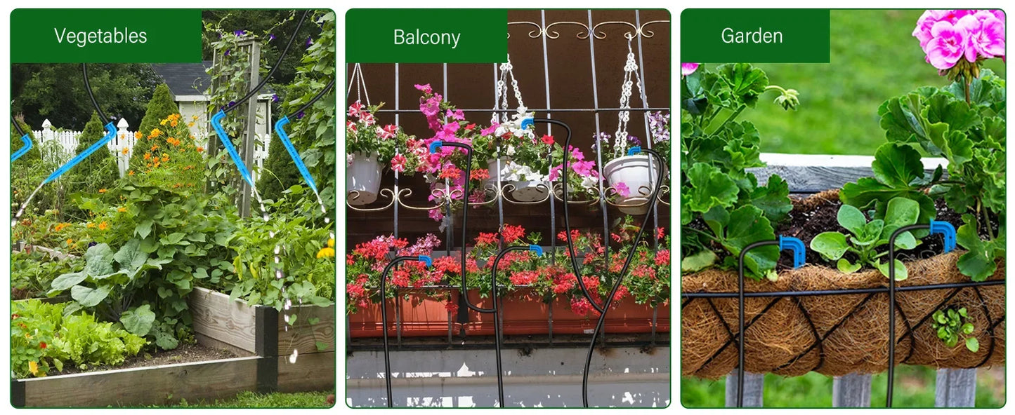 Solar Powered Automatic Drip Irrigation System for Garden Balcony Efficient DIY Watering Solution