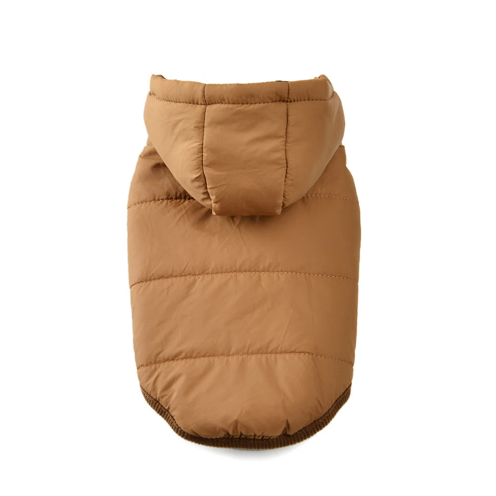 Dog Hooded Winter Jacket Soft Warm Fleece Velvet Puppy Vest Coat Pet Dog Hat Clothes Cold Proof Winter Padded Yorkies Costume