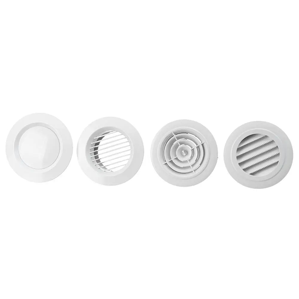 Adjustable Air Ventilation Cover Round Ducting ABS Grille for Kitchen and Bath Air Outlet