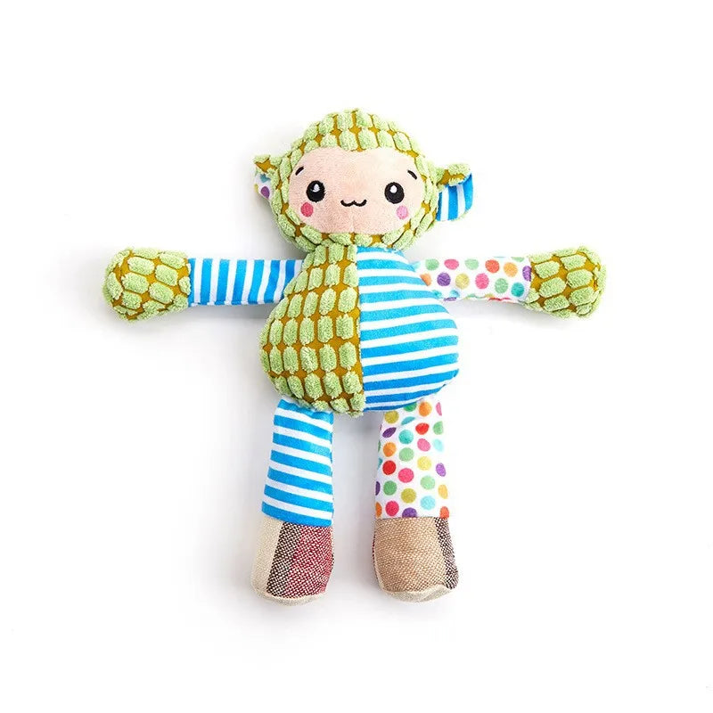 New Pet Toy Dog Interactive Plush Toys Bite Grinding Teeth Clean Teeth Bite Resistant Vocal Animals Pet Plush Toy Supplies